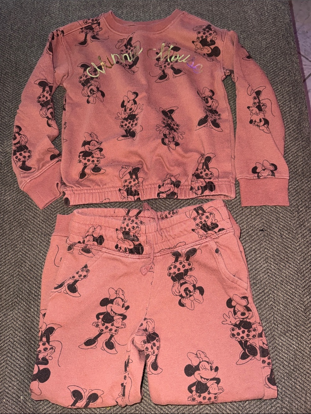 Disney Pink Minnie Mouse Matching Set